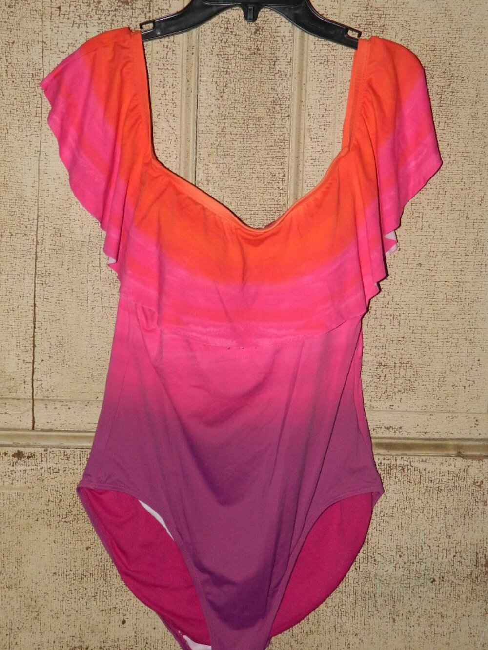 Lauren Ralph Lauren Ombre Black Label Swimsuit Sz 12 (D-7)